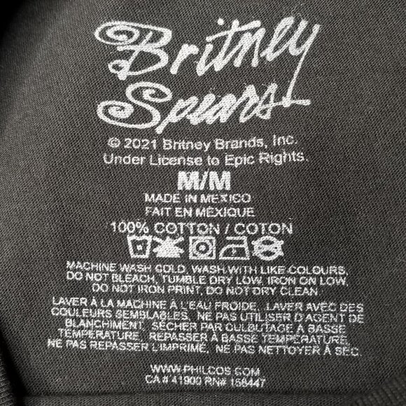 Britney Spears Slave 4 U Snake Python Graphic Tee T-Shirt Size M - Picture 6 of 7